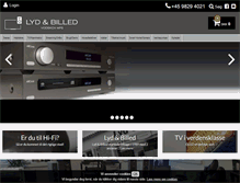 Tablet Screenshot of lyd-billed.dk